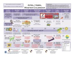 April Calendar